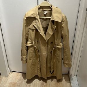 Jcrew khaki trench coat